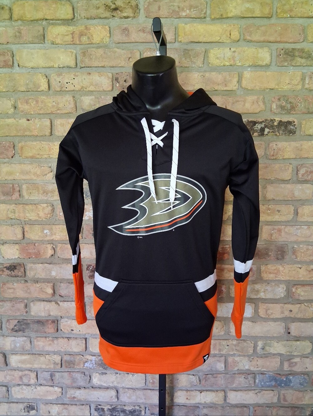 FANATICS ANAHEIM DUCKS PULLOVER HOODIE SIZE S